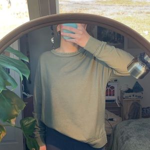 Buffalo David bitton long sleeve green sweatshirt